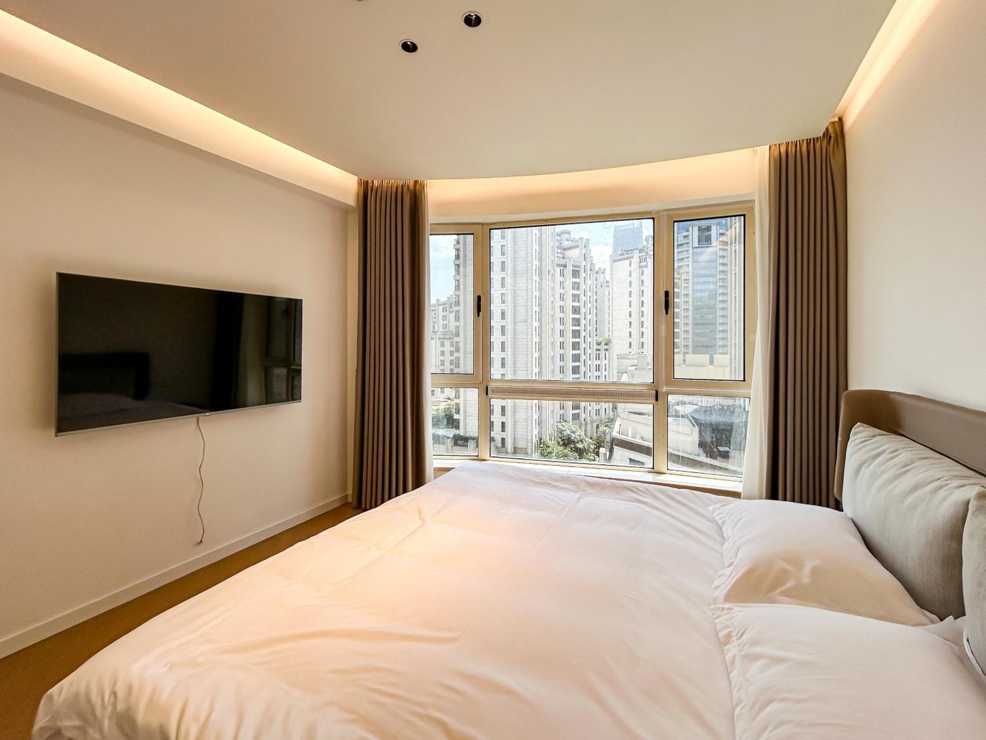 公寓 Eastern Hub - Bund Branch Enjoy The Beautiful Scenery Of The Bund At The People's Square Of The New French Window, The Big Flat Floor Is Close To Huaihai Road, Xintiandi 上海